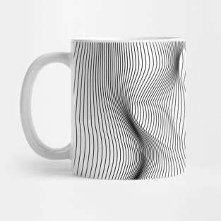 Abstract wave lines Mug